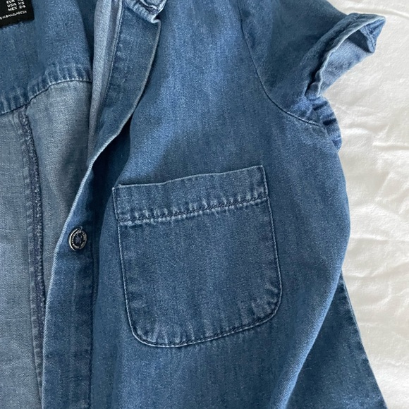 Collared Denim Dress - Picture 3 of 4